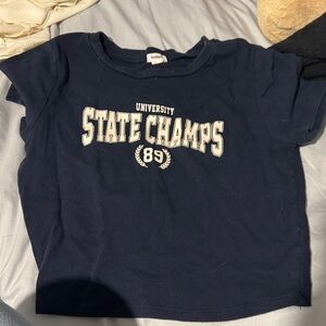 Garage Navy University State Champs Tee